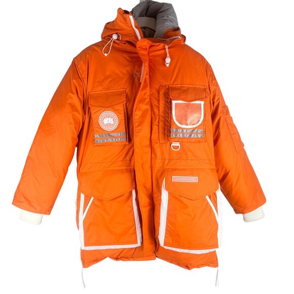 New Canda Goose Snow Mantra Oversized Down Parka Orange Size XS - Picture 2 of 11